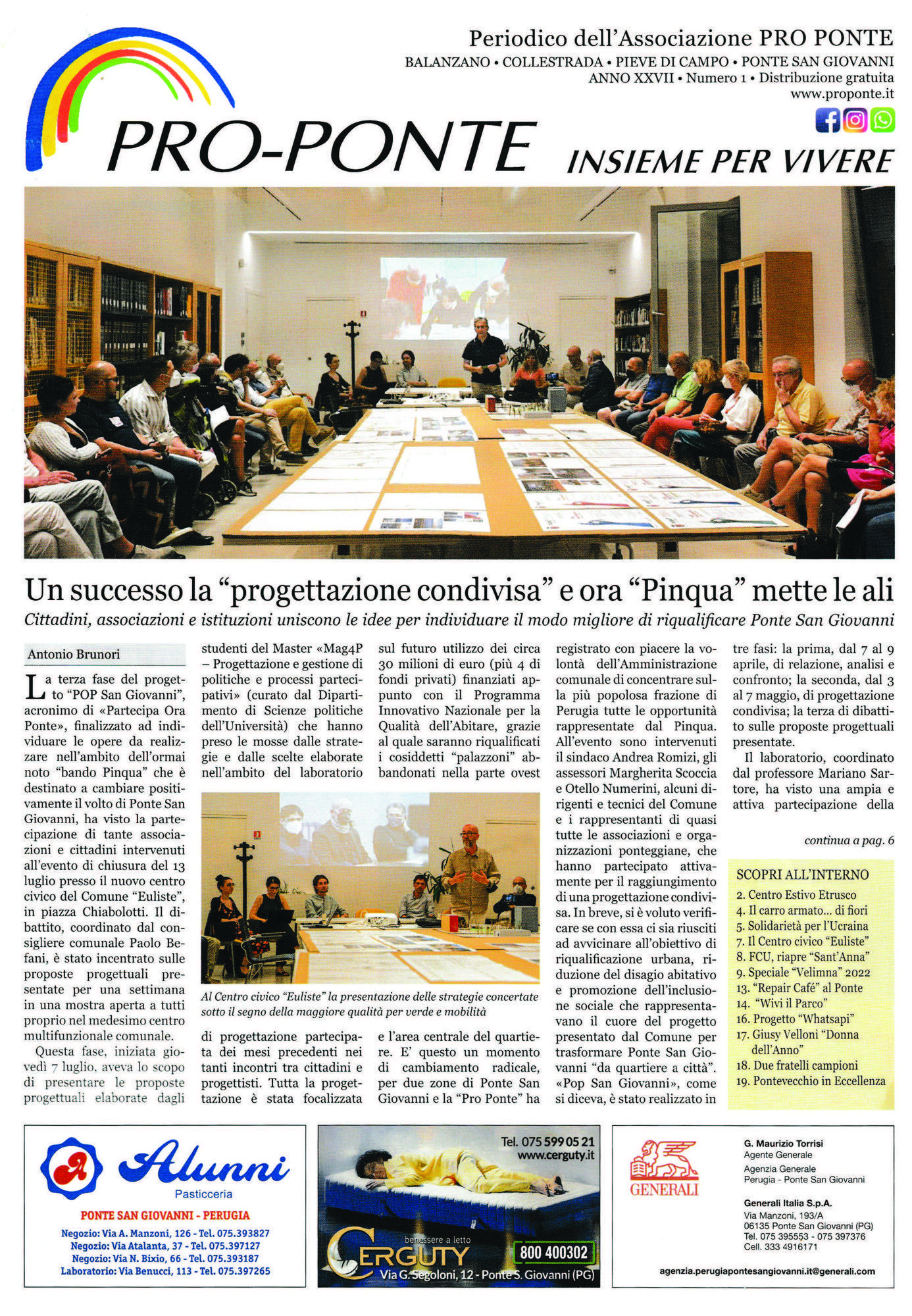 Pro-Ponte, Anno XXVII numero 1 — Un successo la progettazione condivisa e ora Pinqua mette le ali